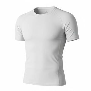 Tommie Copper White Mens Lower Back Support Shirt, Medium